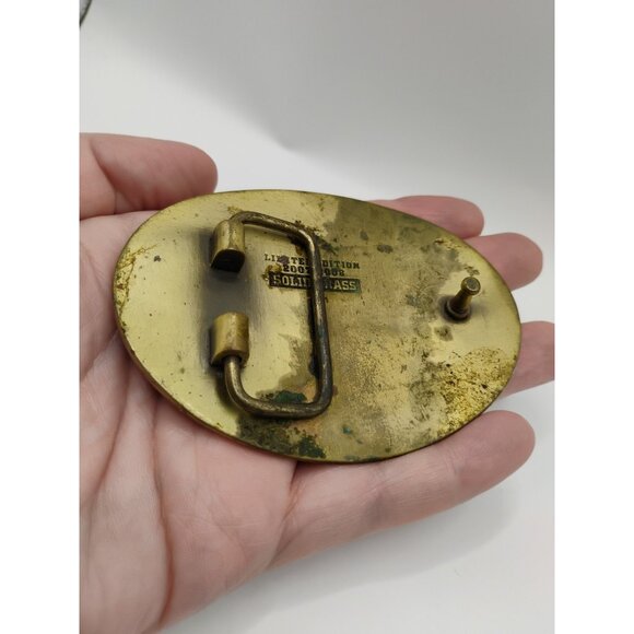 Vintage WILD WELL CONTROL Brass Limited Edition Belt Buckle - Picture 5 of 10